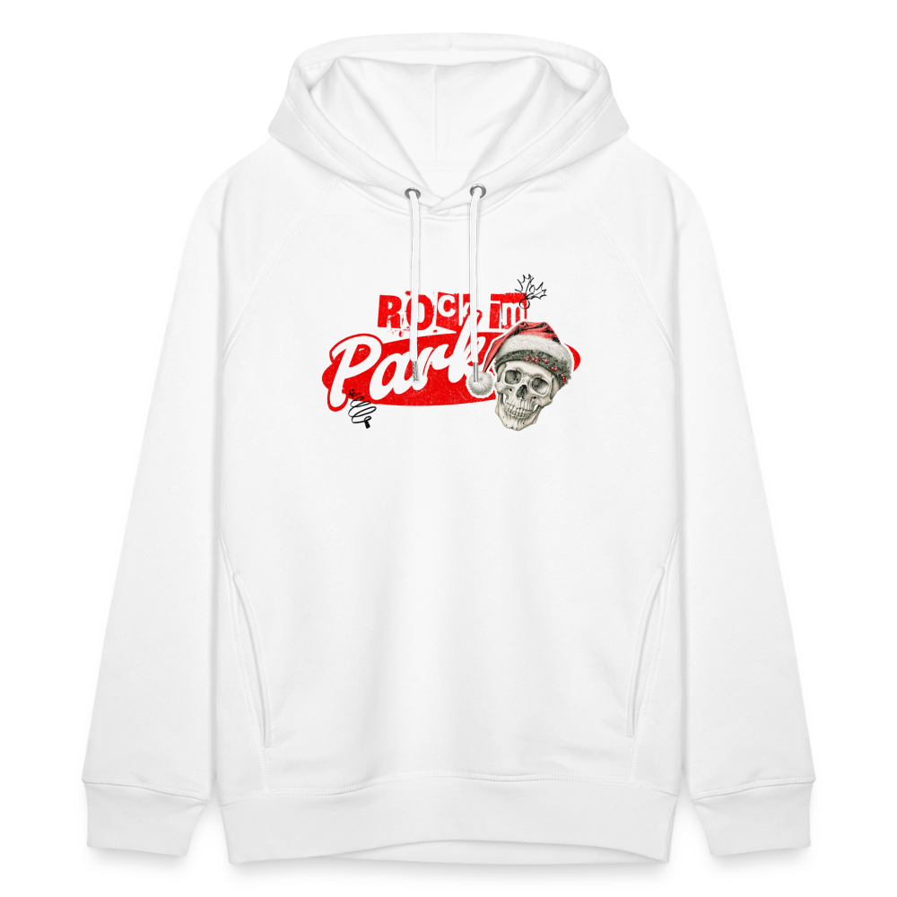 Christmas Skull White - Unisex Bio-Hoodie - Weiß