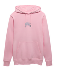 Essential Unisex Organic Hoodie mit weißem Stick - Hellrosa