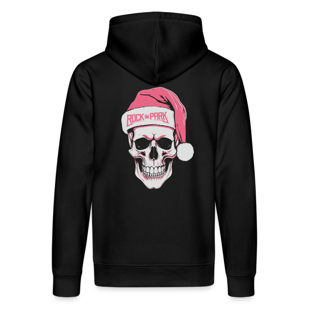 HoHoHo Pink - Unisex Bio-Hoodie - Schwarz