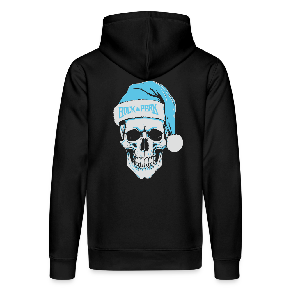 HoHoHo Blue - Unisex Bio-Hoodie - Schwarz