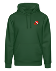 Xmas Pixel - Unisex Bio-Hoodie - Flaschengrün