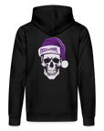 HoHoHo Violett - Unisex Bio-Hoodie - Schwarz