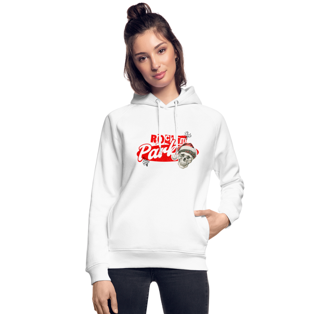 Christmas Skull White - Unisex Bio-Hoodie - Weiß