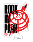 Rock im Park Street Tag Red - Sticker - white matte