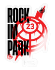 Rock im Park Street Tag Red - Sticker - transparent glossy