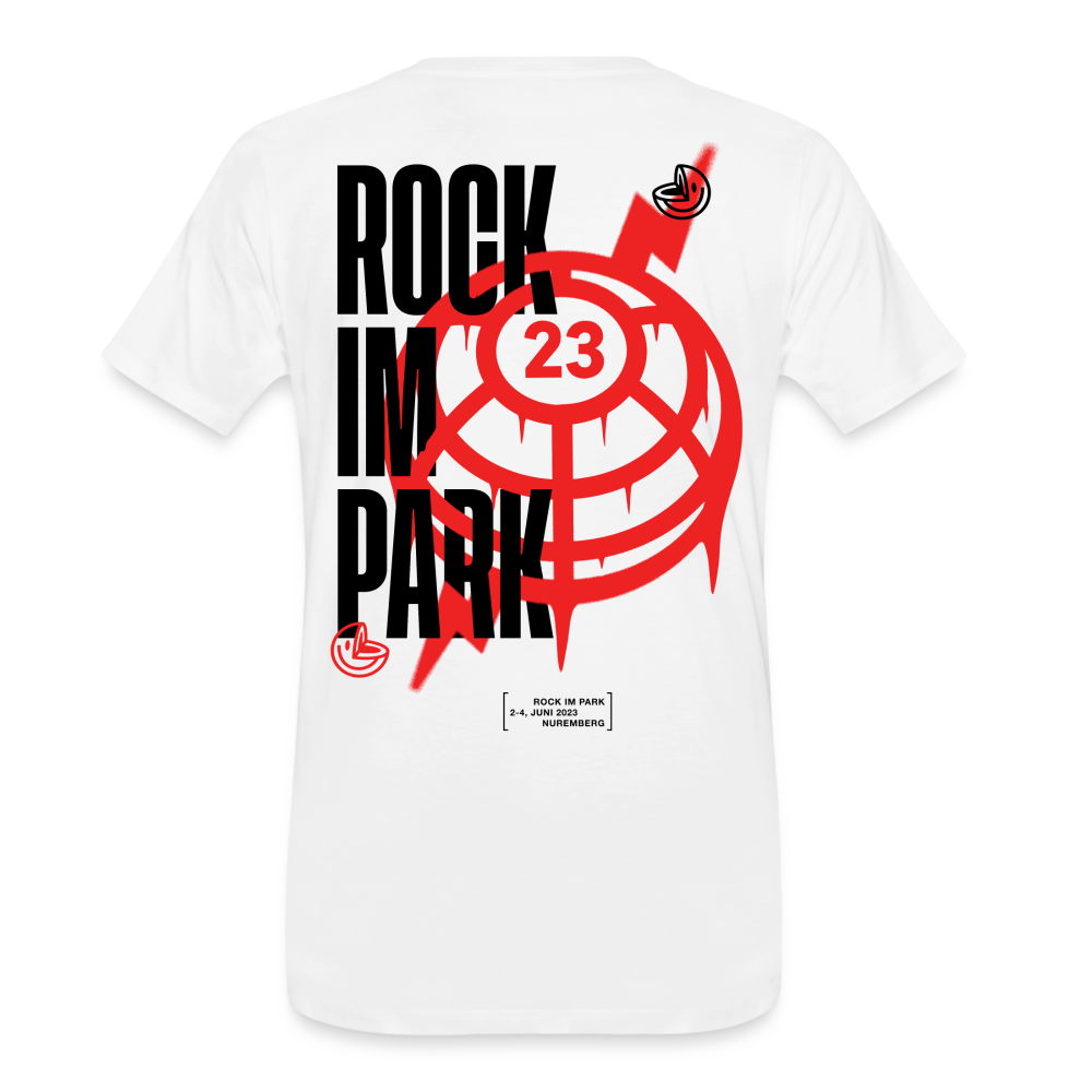 Rock im Park Street Tag Red - Men’s Premium Organic T-Shirt - white