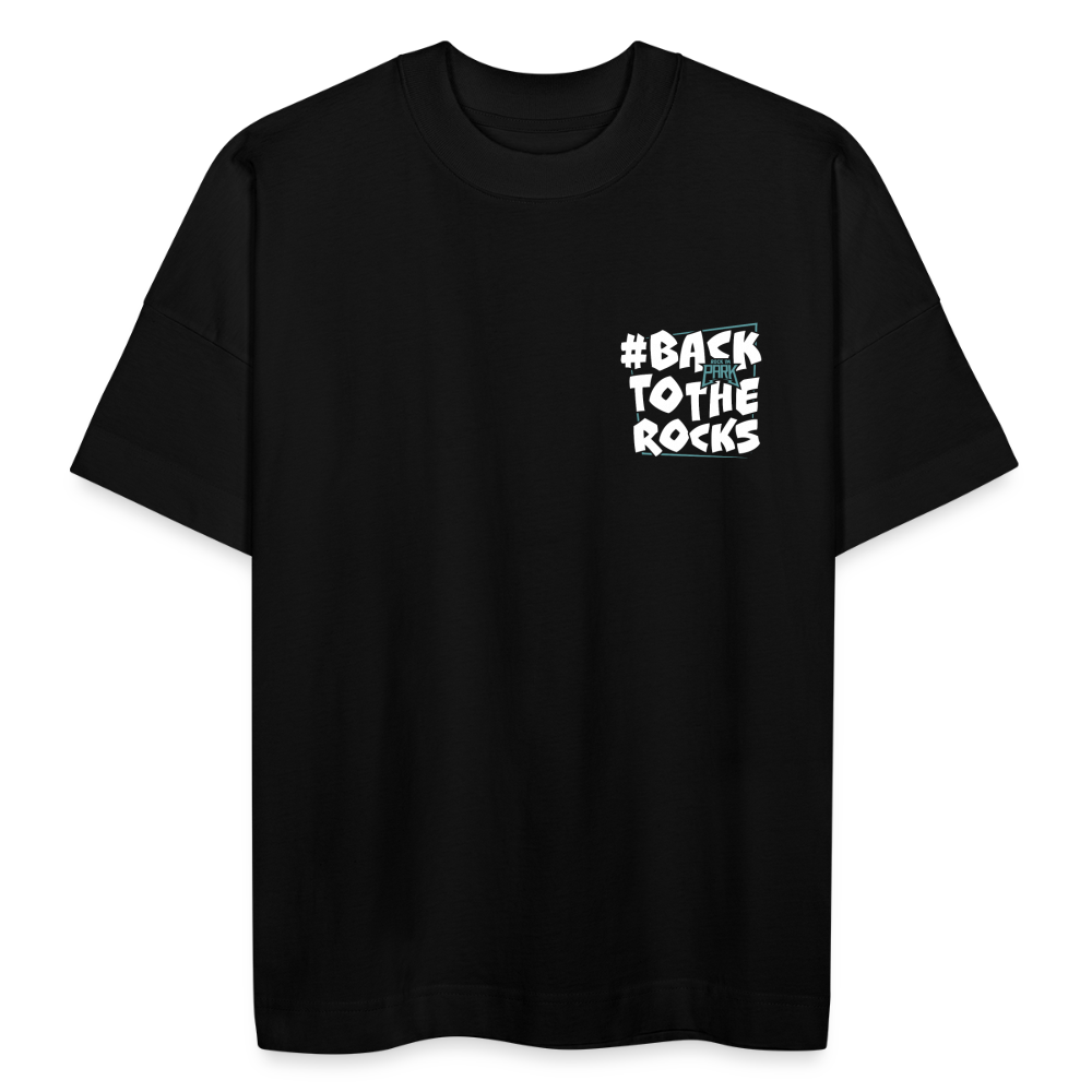 #backtotherocks - Unisex Organic Oversize T-Shirt - Schwarz